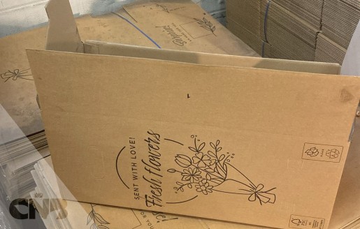 Foto van Bloemen dozen