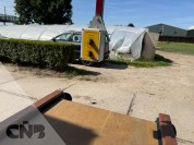 Foto van Leesband met stortpit en opvoerelevator-Nobelen